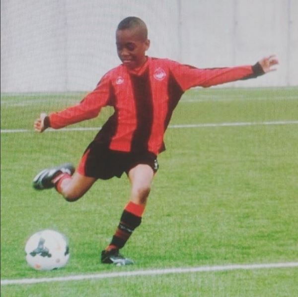 The proud mother celebrated her 'king'