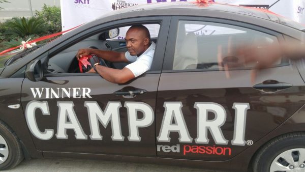 Star prize winner of the brand new 2016 Hyundai Accent, Paulinus Uchenna Okereke