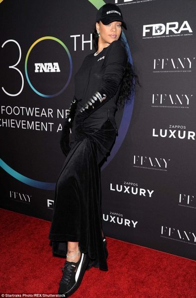 Rihanna at the FNAA in November