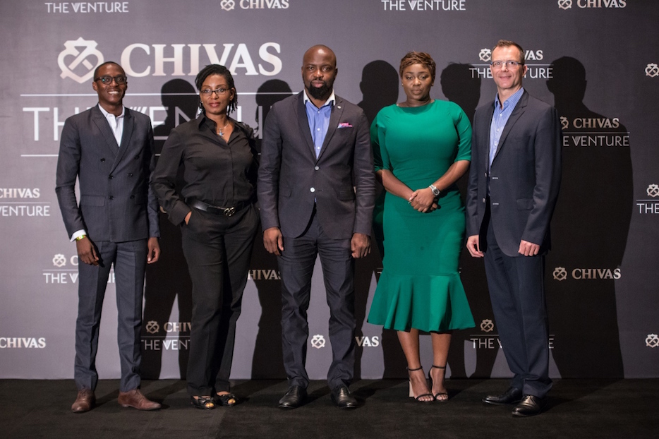 The judges R-L: Shola Ladoja, Nneka Okekearu, Audu Maikori, Peace Hyde, Oliver Fages,