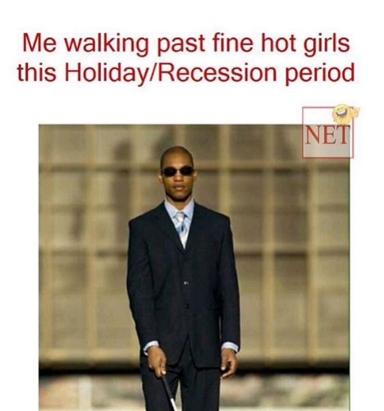Walking past the women during a recession