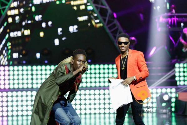 Mr. Eazi and Wizkid at the Ghana Music Awards