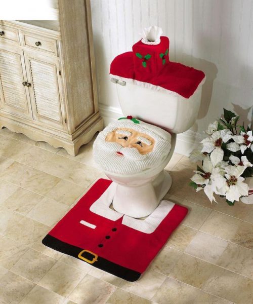 christmas toilet