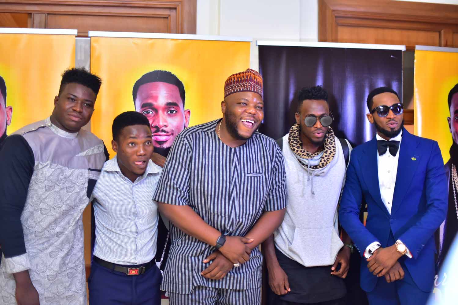 D’banj and Bizzle Oshikoya with the winners