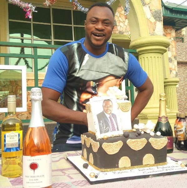 Odunlade Adekola is all smiles on his birthday