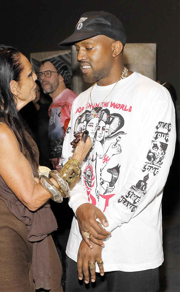 Kanye West at the art exhibition