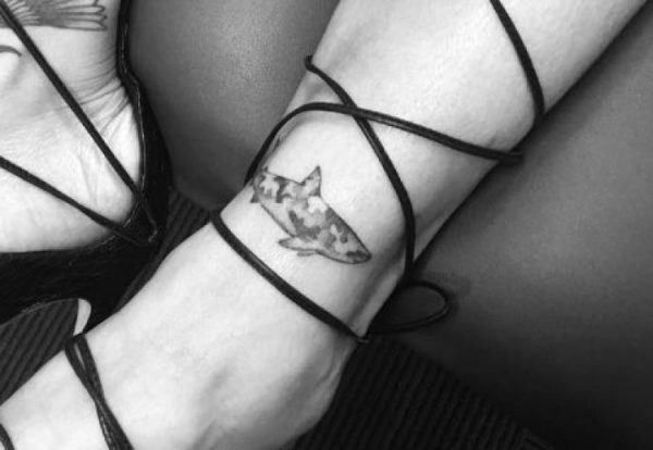 What do you do when bae buys you a you shark? You get a shark tattoo.