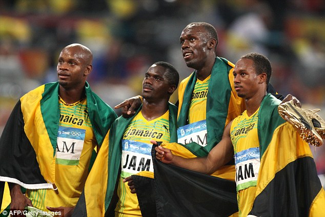 Usain Bolt and his relay teammates