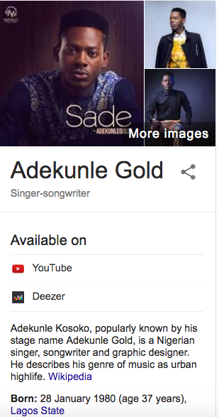 Wikipedia says Adekunle Kosoko is 37 today, January 28 2016.