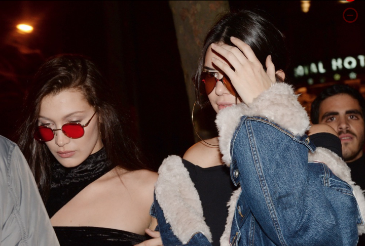 The girls were later spotted leaving without A$AP.