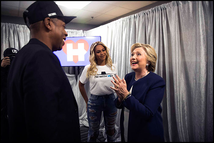 Beyonce & Jay Z with Hillary