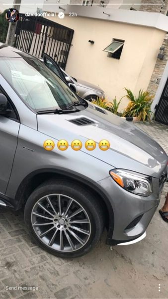 Davido's new whip is a crossover vehicle
