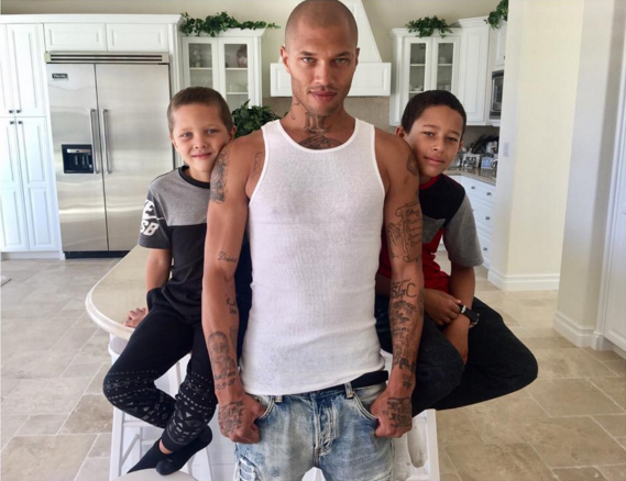 Jeremy with his kids.