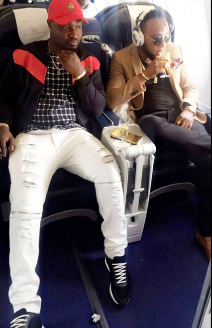 They flew around together.