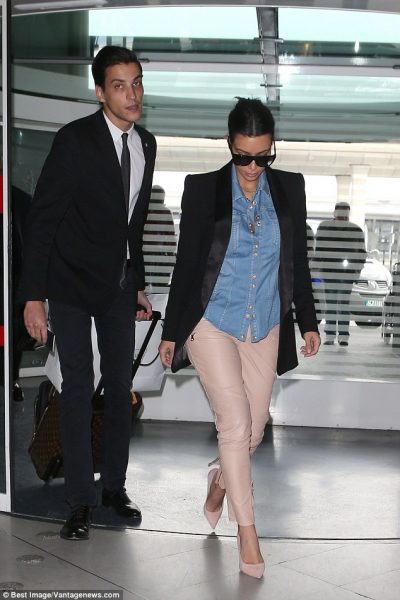 Kim and her chauffeur, Gary