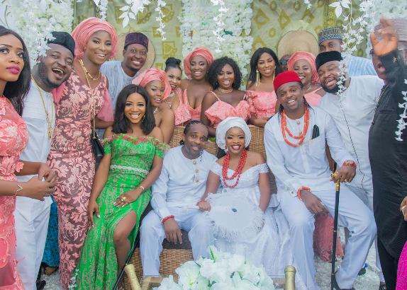 Family and friends turn up for Laura and Ogbonna. Credit: LIB