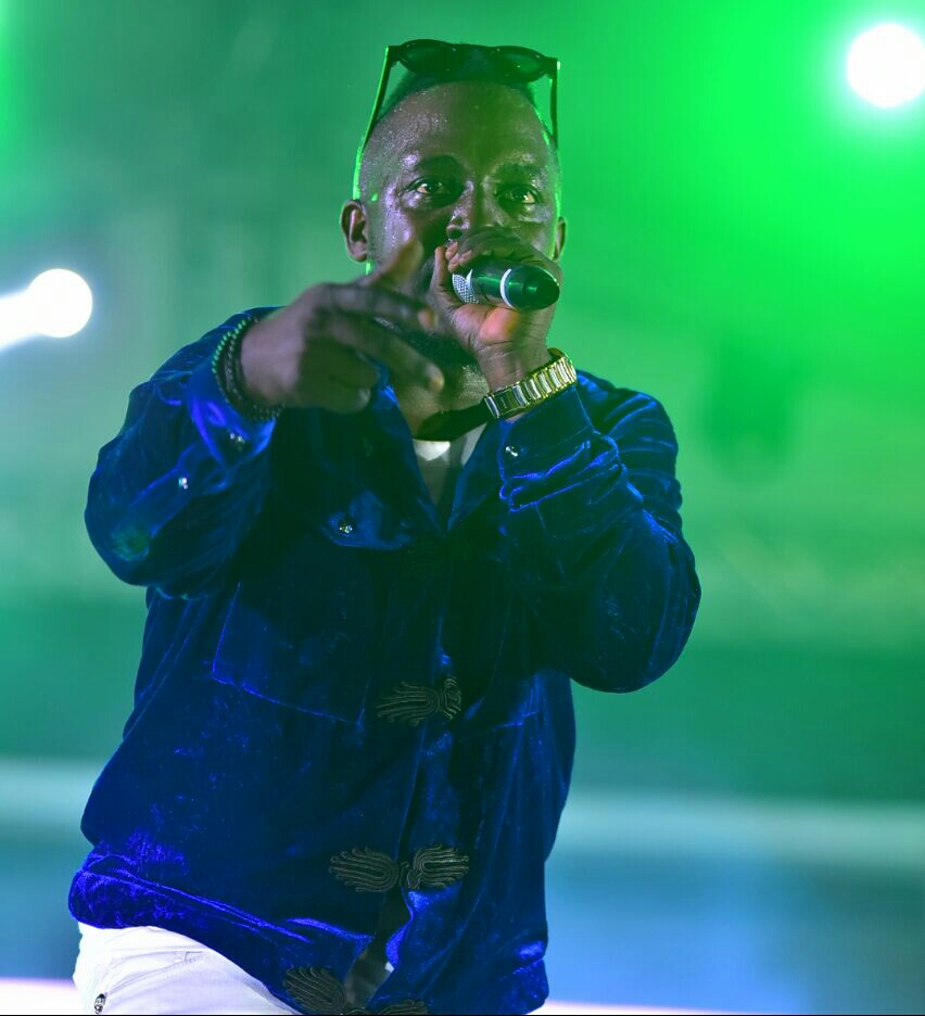 M.I Abaga performs at One Lagos Fiesta.