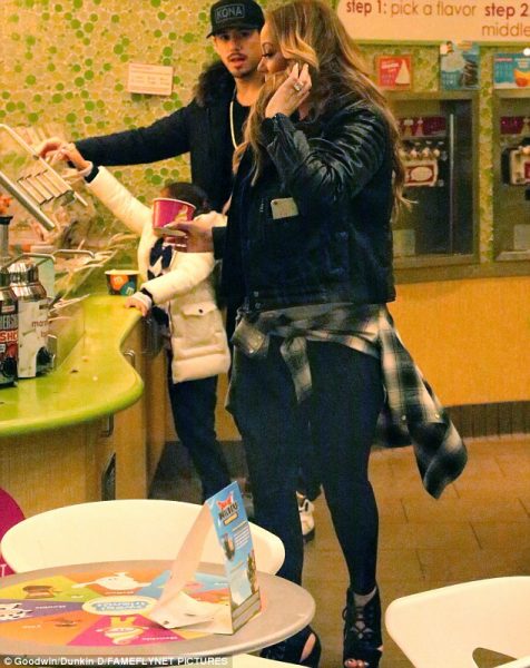 Mariah Carey and Bryan Tanaka with Mariah's daughter, Monroe