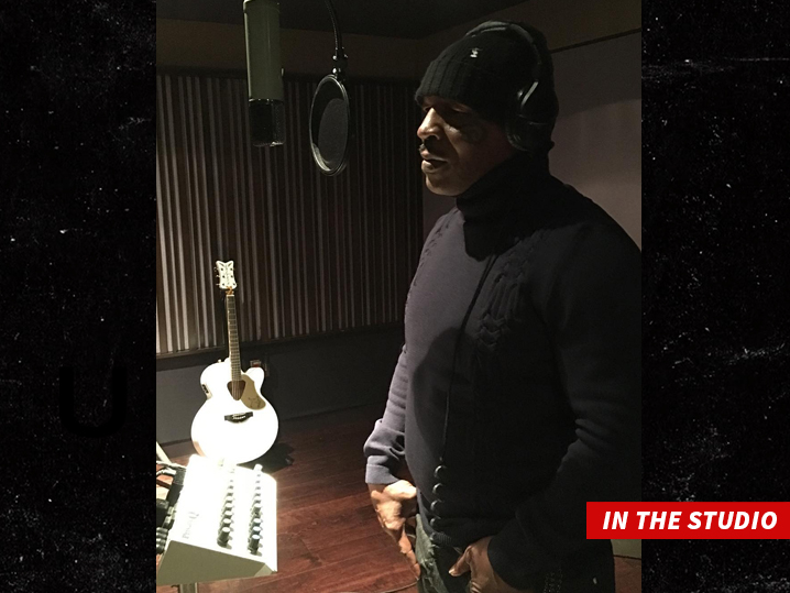 Mike Tyson cooking some heat up in the studio.