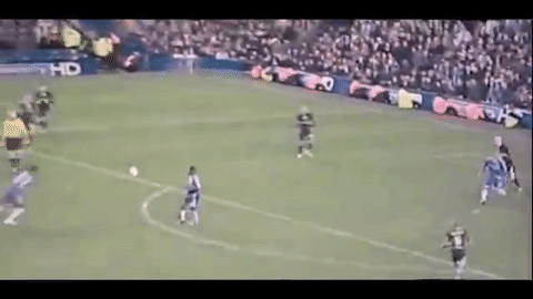 Mikel socres first ever goal for Chelsea on January 6 2007 during their FA Cup match with Macclesfield. Credit: Giphy
