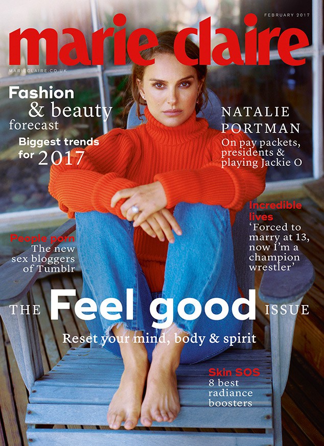 Portman on Marie Claire UK