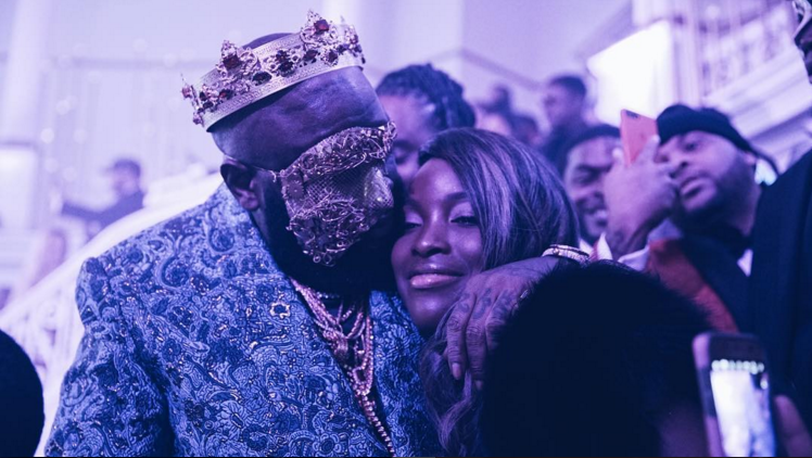 Rick Ross with his daughter.