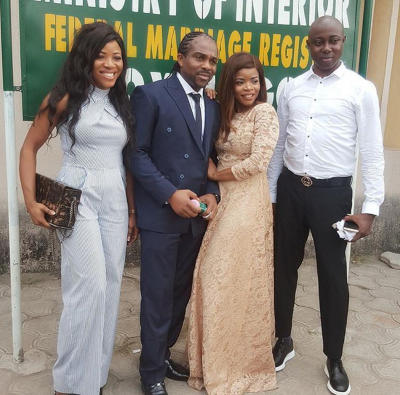 Laura Ikeji and husband