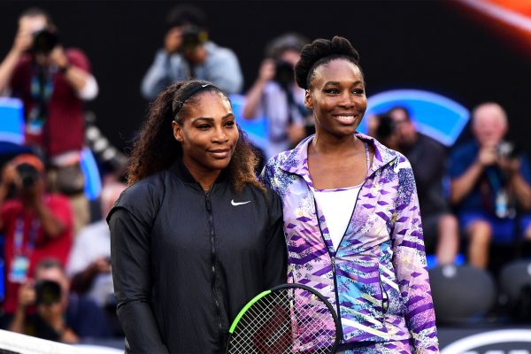 Serena and Venus Williams. Photo: Ben Solomon/Tennis Australia