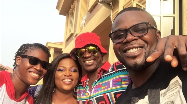 Sound Sultan and wife Farida Fasasi with Mr & Mrs Bello.