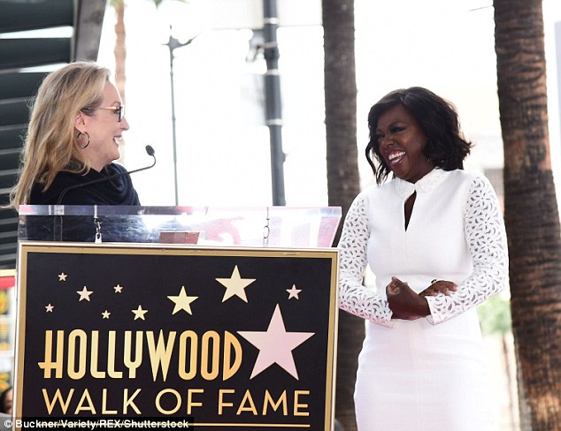 Viola appeared extremely humbled as Meryl sang her praises.