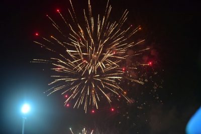 Fireworks at One Lagos Fiesta.