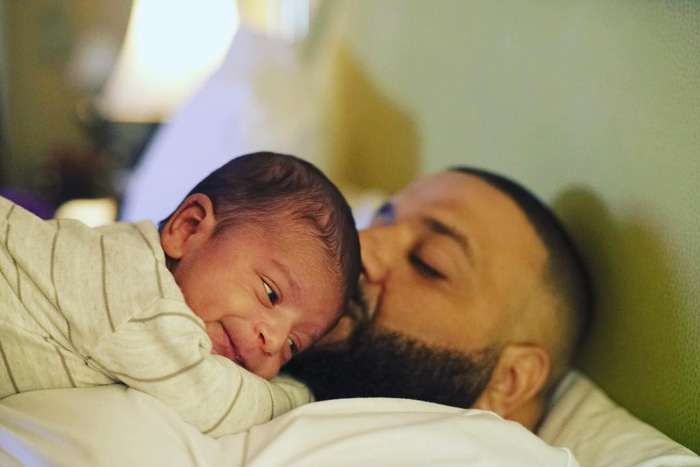 Dj-Khaled and his son Asahd khaled