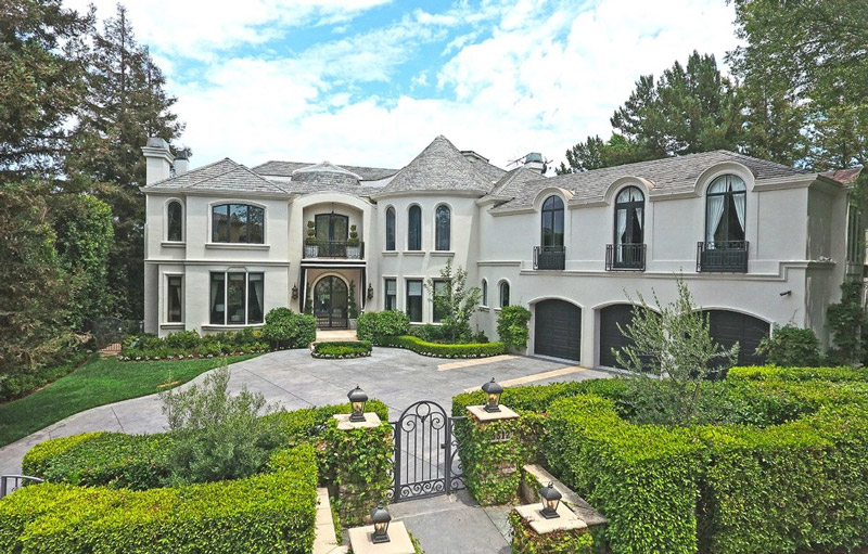 An frontal view of the house