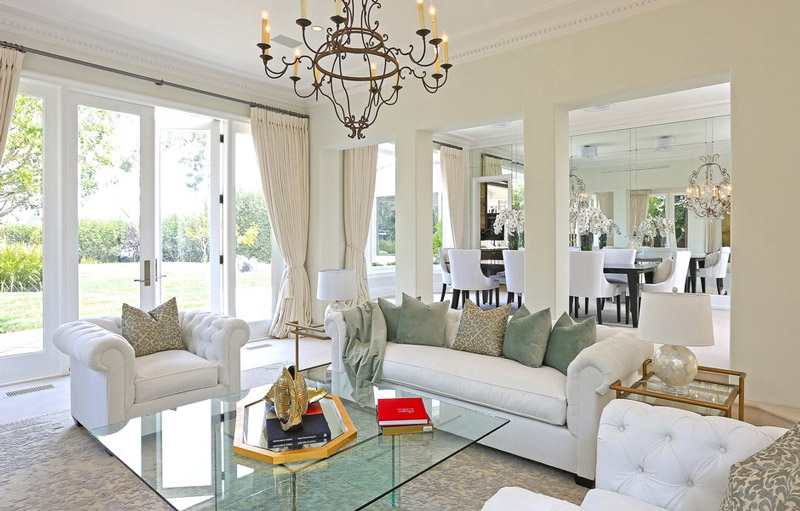 The French Normandy-style house was custom built in 1992.