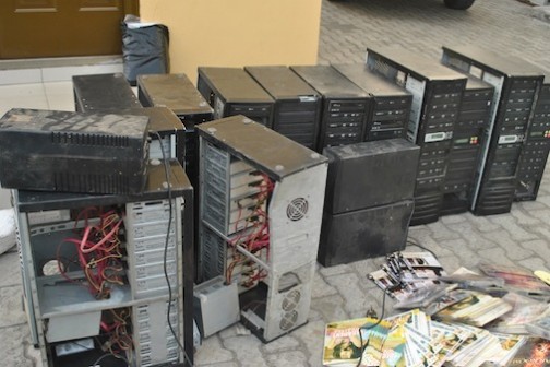 CD duplicators from Alaba seized by law enforcement.