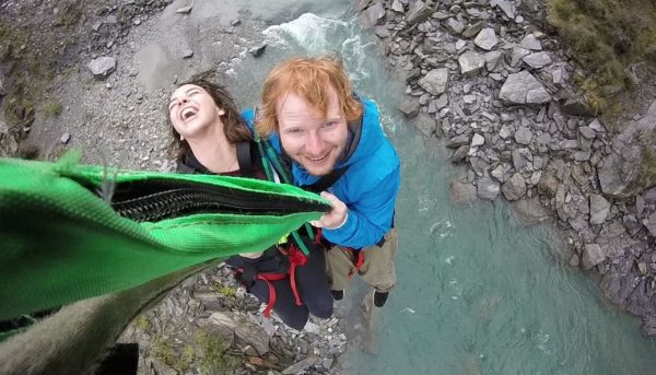 Ed Sheeran obviously had fun while doing so