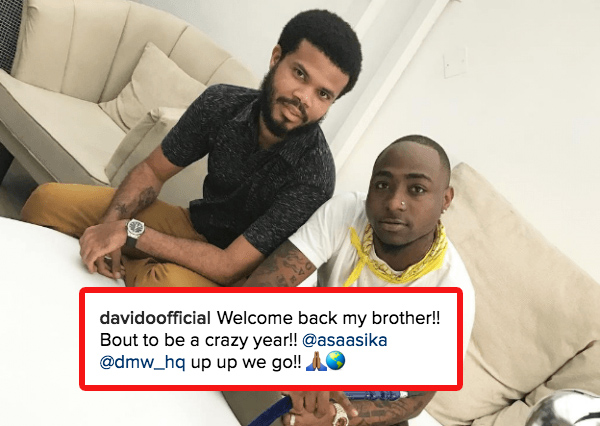 Davido and Asa Asika look ready for the future. Credit: Various