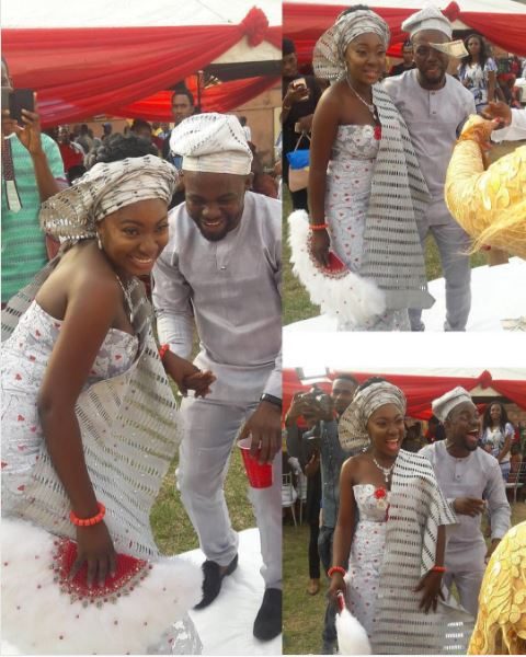 Kunle Fawole and Yvonne Jegede's traditional wedding on February 4
