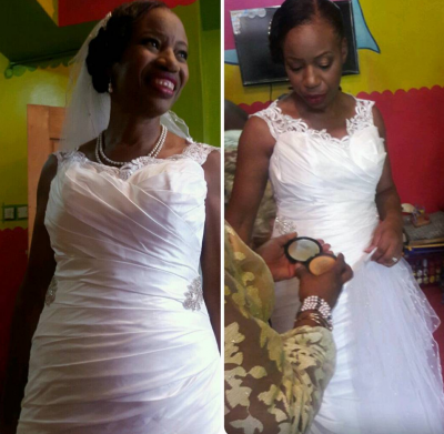 The happy bride