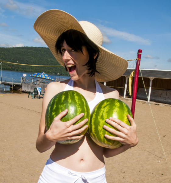 Boobies? No, watermelons