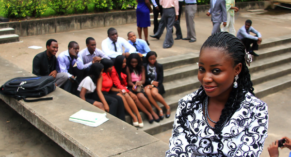 A cross section of UNILAG students.