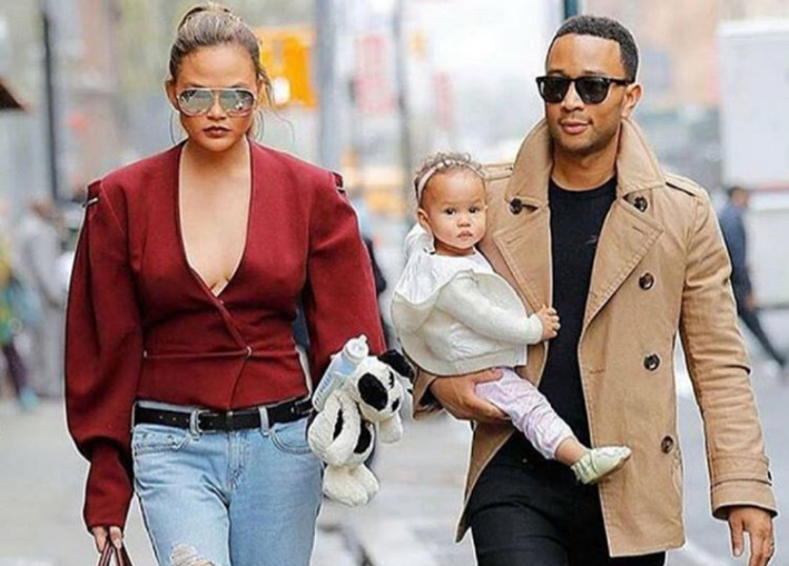 John Legend, Chrissy Teigen and baby Luna are the perfect ...
