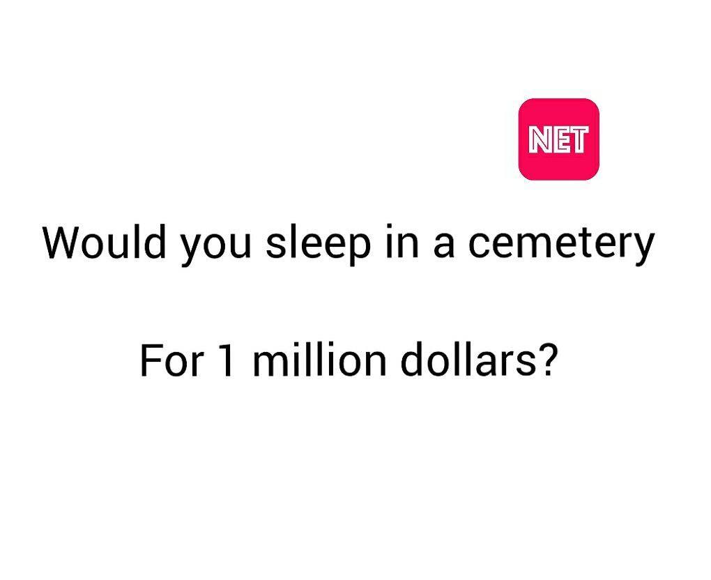 sleep in cemetery