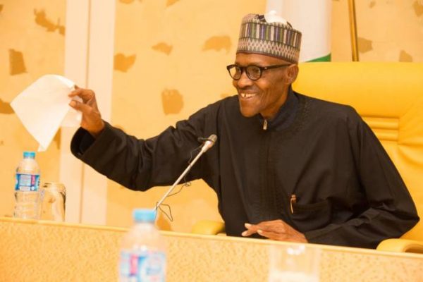 A frail President Buhari on his return from his first medical vacation.