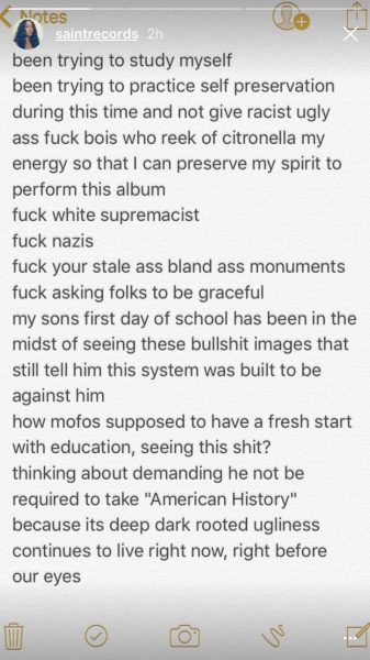 Solange Instagram post