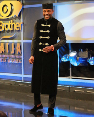 Ebuka hosting BigBrother Naija Show