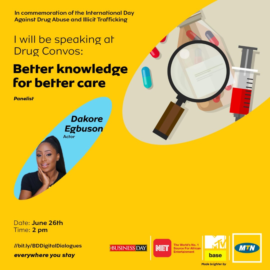 Dakore Egbuson to Speak at MTN Drug Convos