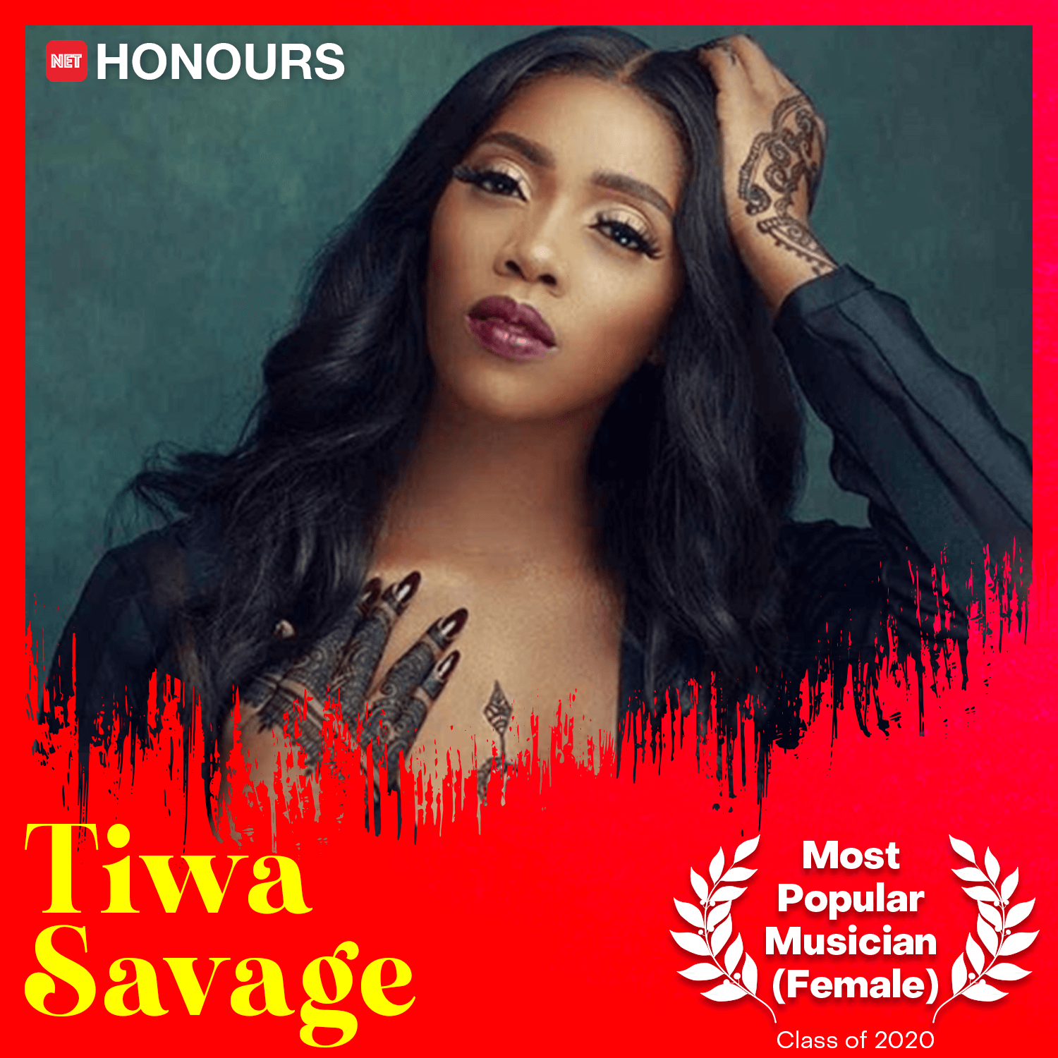 tiwa savage net honours 2020