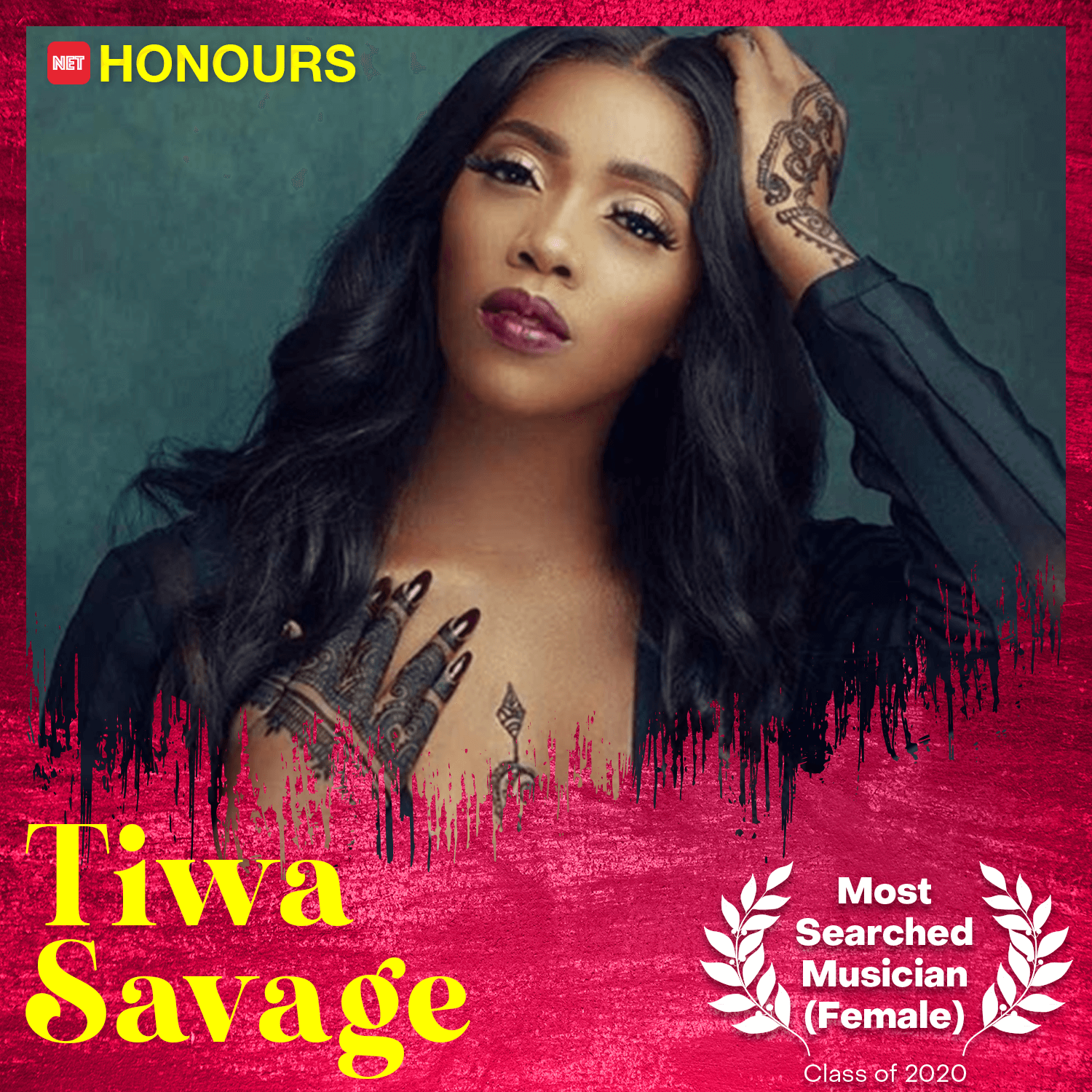 tiwa savage net honours 2020