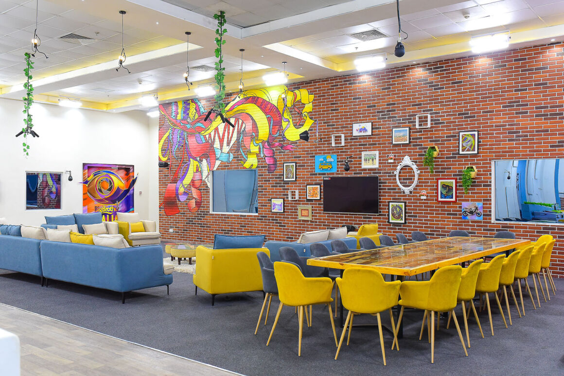 The Lounge at the BBNaija House